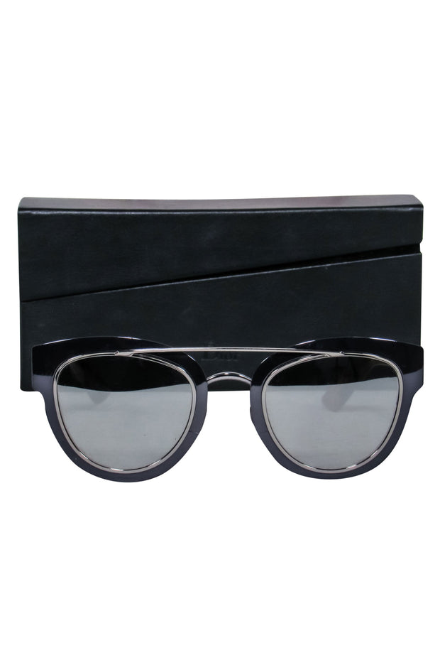 Dior 55 mm Shiny Black/Tortoise Sunglasses | World of Watches