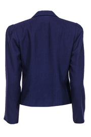 Current Boutique-Christian Dior - Vintage Purple Wool Cropped Blazer Sz 12