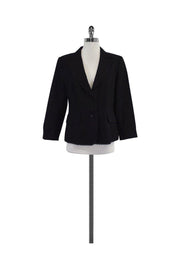 Current Boutique-Christian LaCroix - Navy Linen Jacket Sz 12