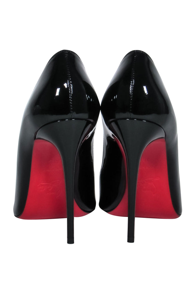 Current Boutique-Christian Louboutin - Black Patent Leather Pointed Toe "Kate" Pumps Sz 8.5