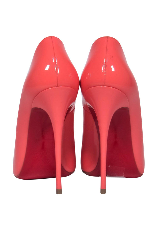 Current Boutique-Christian Louboutin - Pink Patent Leather Pointed Toe Stilettos Sz 6