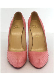 Current Boutique-Christian Louboutin - Pink Snakeskin Leather Pumps Sz 9.5