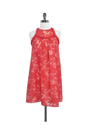 Current Boutique-Christopher Deane - Red Floral Print Lace Dress Sz XS