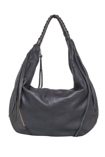 Christopher Kon - Grey Slouchy Leather Tote Bag – Current Boutique