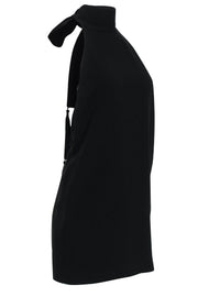 Current Boutique-Cinq a Sept - Black Halter Tie-Back "Faye" Dress w/ Tassels Sz XS