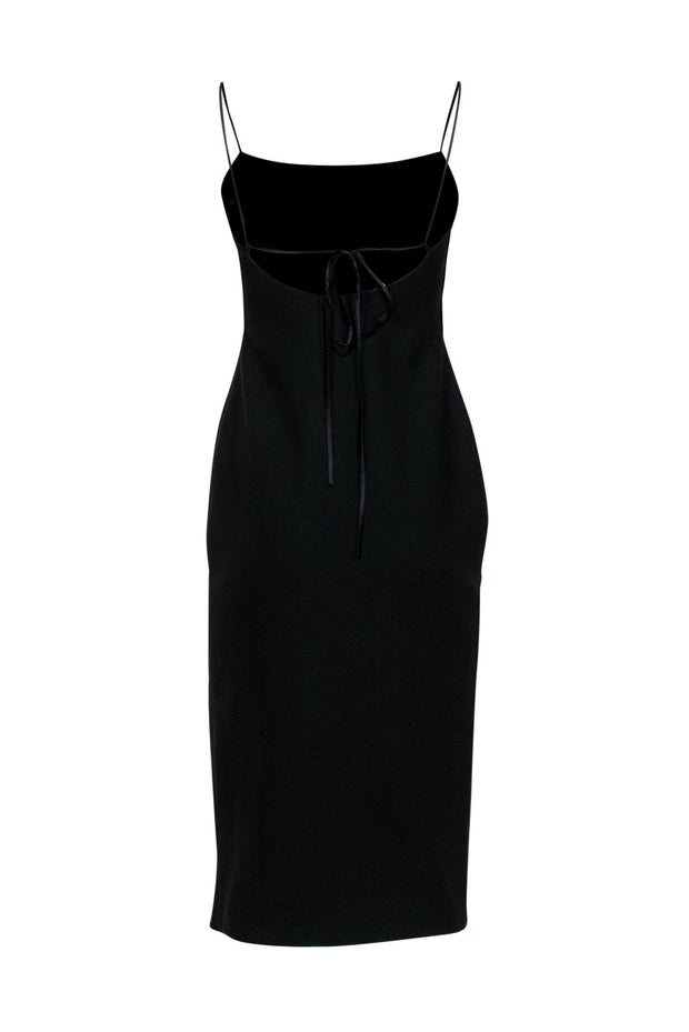 Current Boutique-Cinq a Sept - Black Strappy Bodycon Dress w/ Slit Sz 6