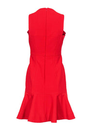 Current Boutique-Cinq a Sept - Red Sleeveless Cocktail Dress w/ Peplum Sz 10