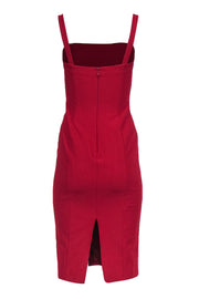Current Boutique-Cinq a Sept - Red Sleeveless Sheath Dress Sz 2
