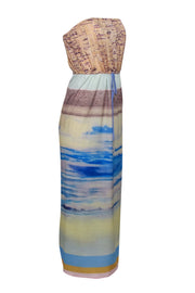 Current Boutique-Clover Canyon - Multicolor Multi-Print Strapless Maxi Dress Sz S
