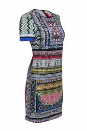 Current Boutique-Clover Canyon - Neoprene Digital Print Short Sleeve Midi Dress Sz L