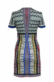 Current Boutique-Clover Canyon - Neoprene Digital Print Short Sleeve Midi Dress Sz L