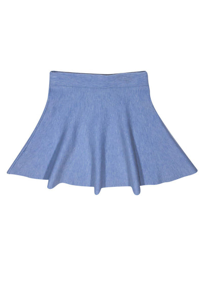 Current Boutique-Club Monaco - Baby Blue Wool Blend Flared Miniskirt Sz M