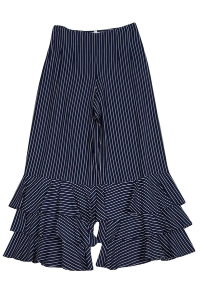 Current Boutique-Club Monaco - Blue & White Pinstripe Pants Sz 0