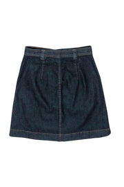 Current Boutique-Club Monaco - Dark Wash Button-Up Denim Miniskirt Sz 00
