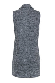 Current Boutique-Club Monaco - Long Grey Wool Blend Vest Sz M