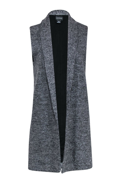 Current Boutique-Club Monaco - Long Grey Wool Blend Vest Sz M