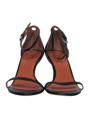 Current Boutique-Coach - Black Leather Sandal Heels Sz 7.5