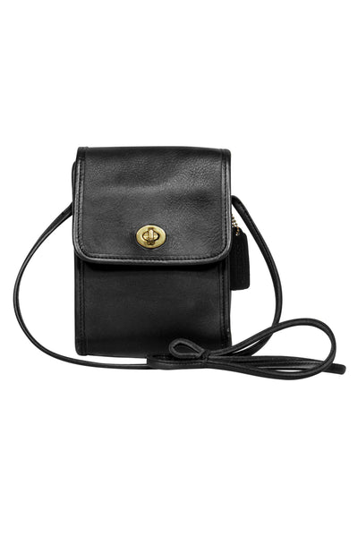 Current Boutique-Coach - Black Leather Vintage Mini Crossbody Bag