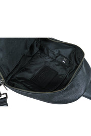 Current Boutique-Coach - Black Pebbled Leather Adjustable Single Strap Backpack