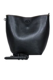 Current Boutique-Coach - Black Pebbled Leather Shoulder Tote w/ Twist Lock