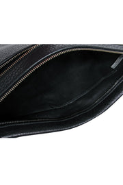 Current Boutique-Coach - Black Pebbled Leather Zip Wristlet
