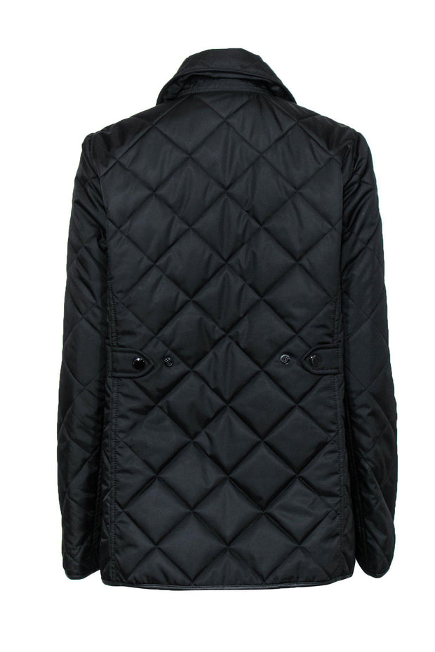 Current Boutique-Coach - Black Quilted Button-Up "Hacking" Jacket Sz M