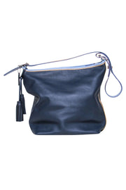 Current Boutique-Coach - Blue & Tan Leather Shoulder Zip Tote