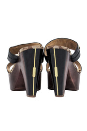 Current Boutique-Coach - Brown Leather Jonah Platform Mule Heels Sz 8