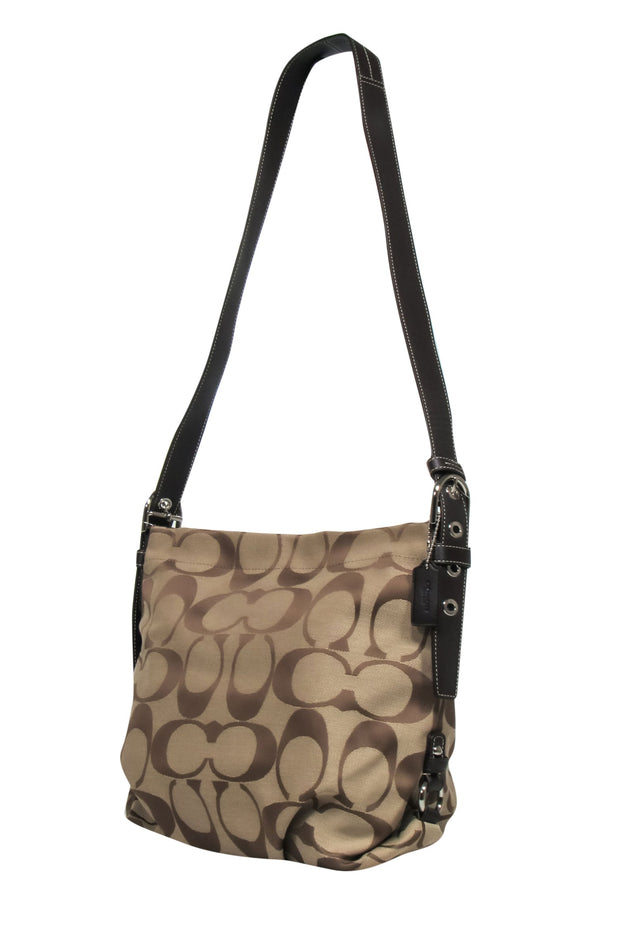 Current Boutique-Coach - Brown Monogram Crossbody Bag