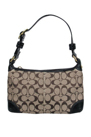 Current Boutique-Coach - Brown Monogram Shoulder Bag w/ Leather Trim