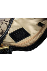 Current Boutique-Coach - Brown Monogram Shoulder Bag w/ Leather Trim