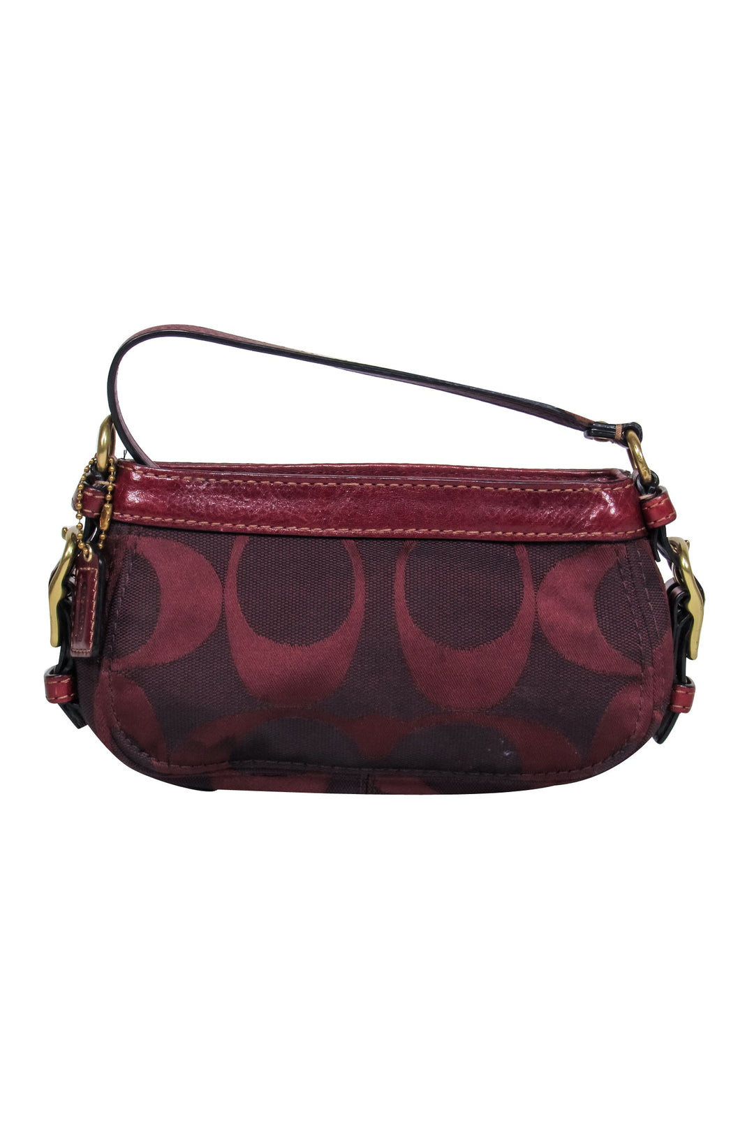 Coach Burgundy/Wine store Red Wristlet