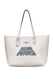 Current Boutique-Coach - Cream Leather Star Wars Limited Edition Tote