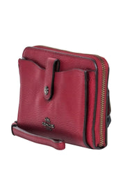 Current Boutique-Coach - Dark Red Pebbled Leather Wallet