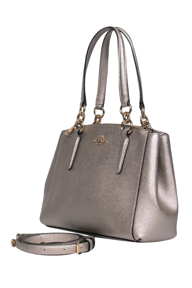 Current Boutique-Coach - Gold Leather Handbag w/ Detachable Crossbody Strap