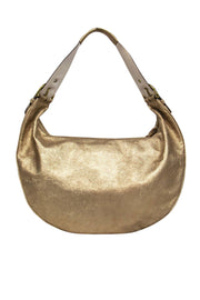 Current Boutique-Coach - Gold Metallic Leather Hobo Bag