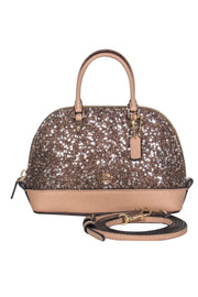 Current Boutique-Coach - Gold & Tan Sparkly Star Mini Convertible Crossbody