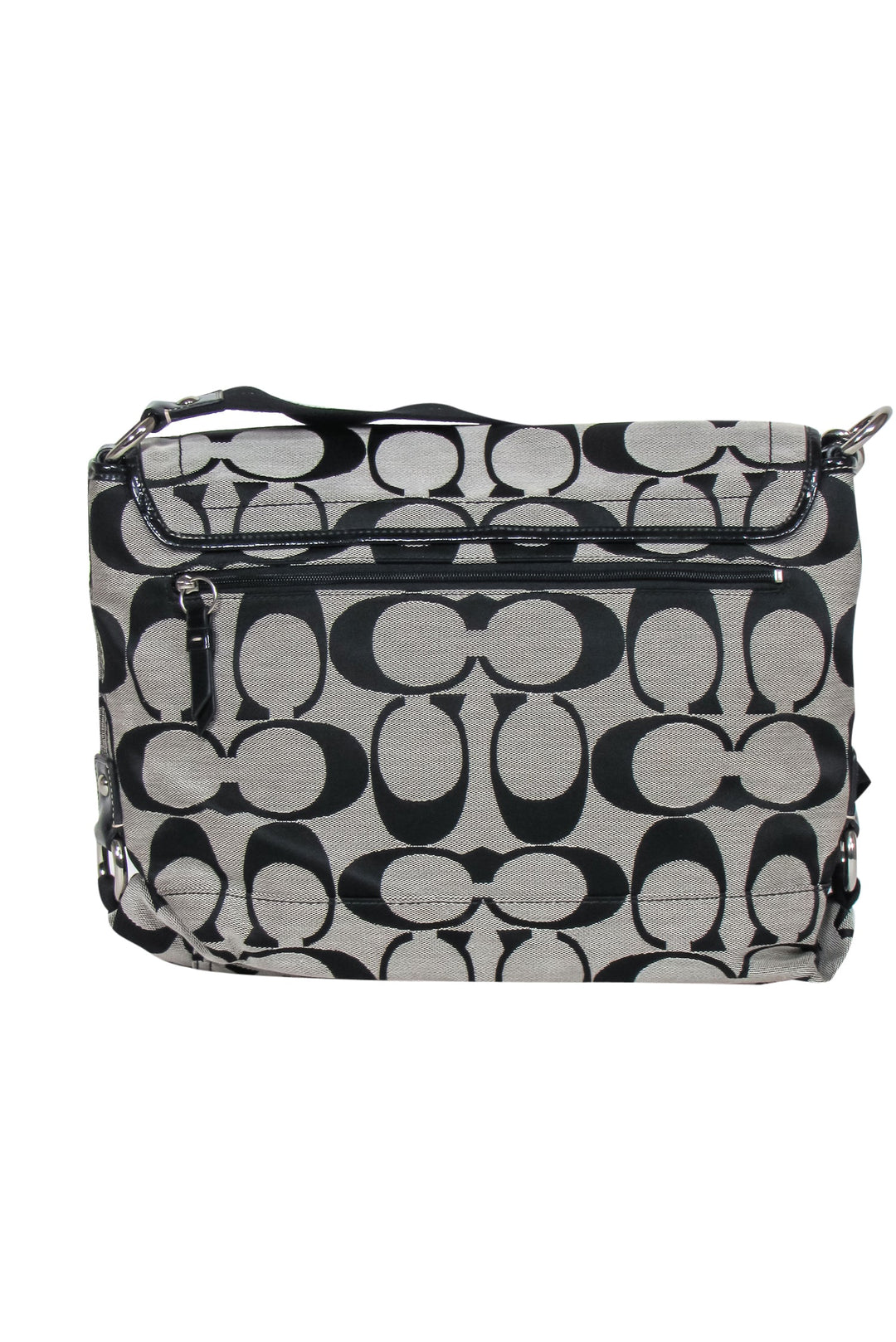 Black and grey coach bag sale