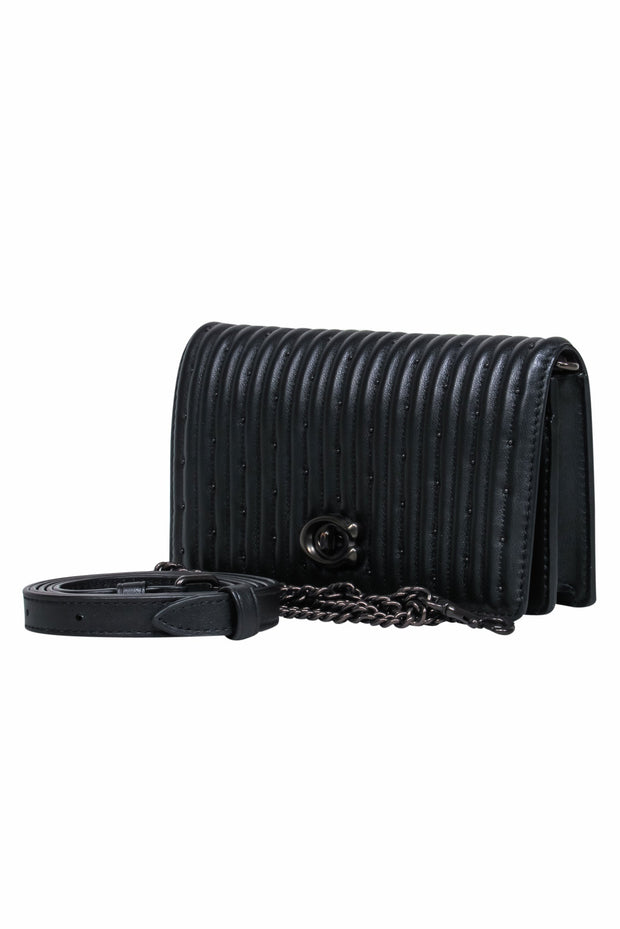 Current Boutique-Coach - Mini Crossbody Convertible Belt Bag w/ Matte Studs & Chain Strap