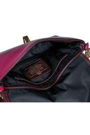 Current Boutique-Coach - Mulberry Purple Snakeskin Embossed Crossbody