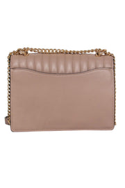 Current Boutique-Coach - Nude Quilted Flap Adjustable Crossbody Bag