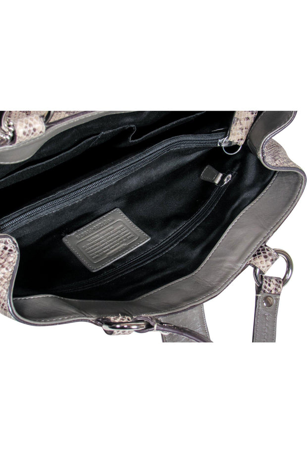 Current Boutique-Coach - Olive Green Textured Suede Handbag