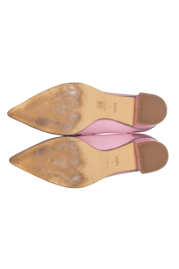 Current Boutique-Coach – Pale Pink Pointed Toe Block Heel Pumps Sz 7