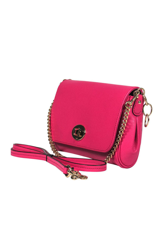 Coach - Pink Leather Convertible Crossbody Bag – Current Boutique