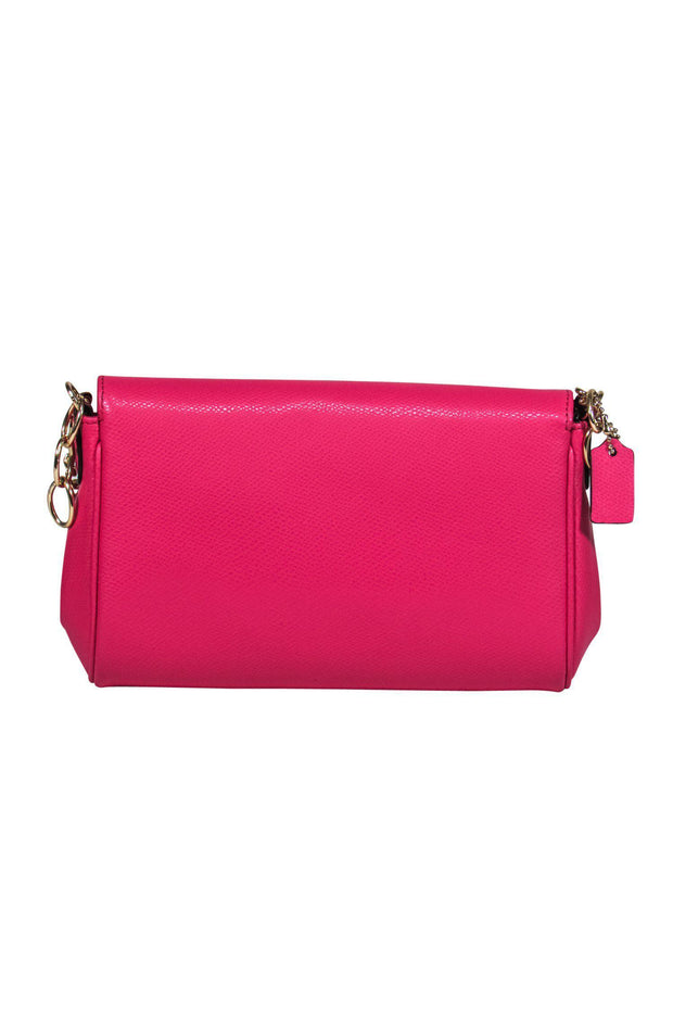 Current Boutique-Coach - Pink Leather Convertible Crossbody Bag