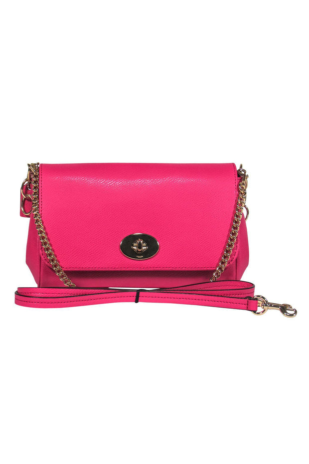 Current Boutique-Coach - Pink Leather Convertible Crossbody Bag