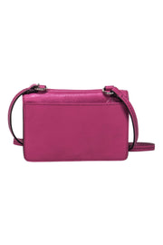 Current Boutique-Coach - Purple Leather Mini Crossbody Wallet