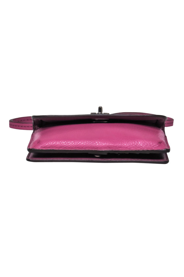 Current Boutique-Coach - Purple Leather Mini Crossbody Wallet