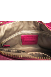 Current Boutique-Coach - Raspberry Pink Leather Convertible Crossbody