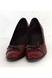 Current Boutique-Coach - Red Leather Heels Sz 7.5